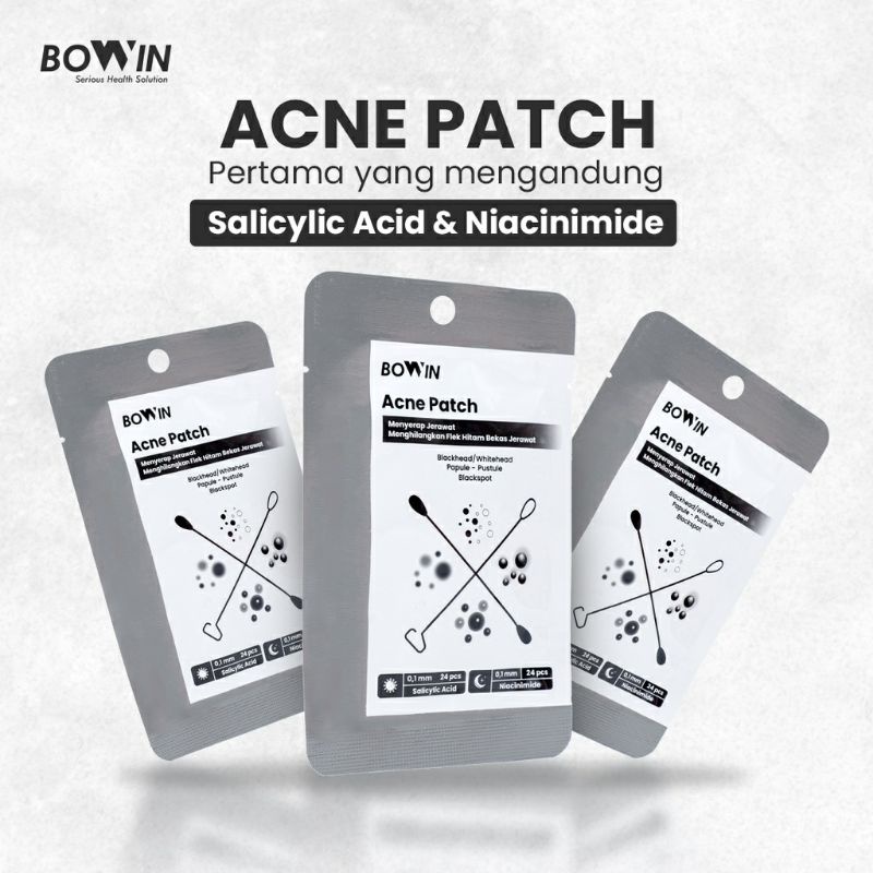 BOWIN Acne Patch Salicylic Acid &amp; Niacinimide [Day 24 Patches &amp; Night 24 Patches]