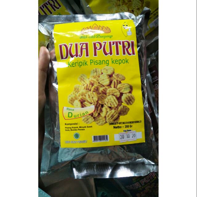 

Keripik Pisang DUA PUTRI | Rasa Durian | Makanan Ringan | Oleh-oleh Khas Lampung