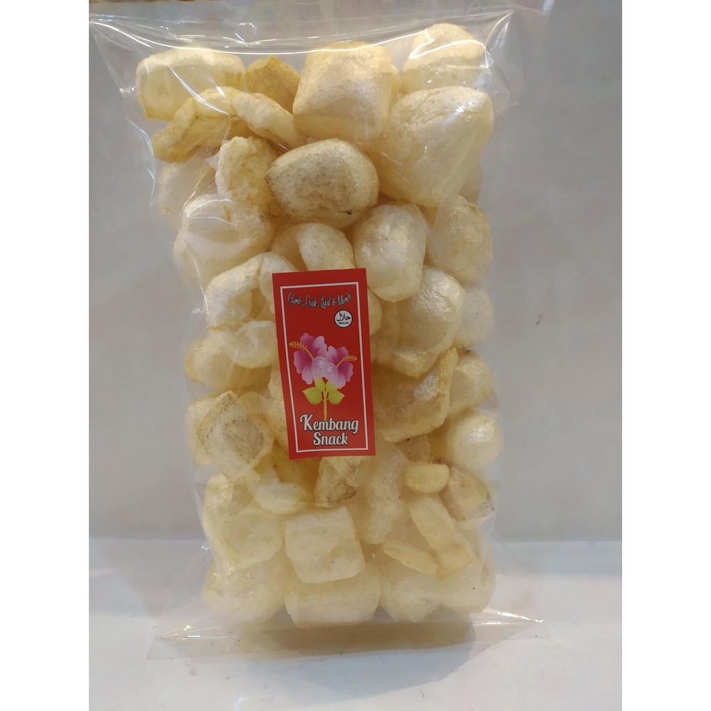 

KUE KERING-KERUPUK KULIT RASA GURIH DAN ASIN KEMASAN 100GR-KEMBANG SNACK