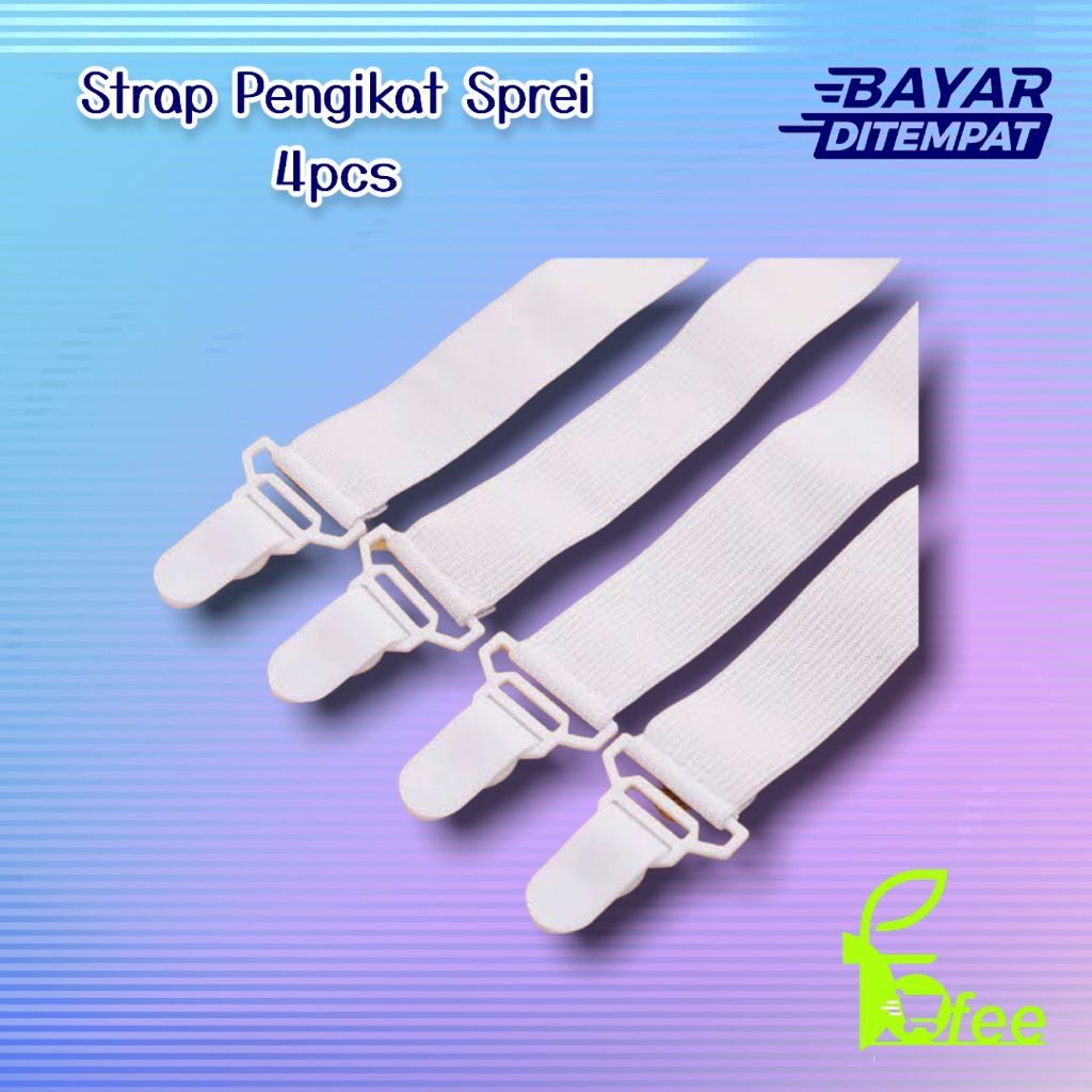 [IMPORT] - Tali Karet Strap Pengikat Seprei (ISI 4 PCS)