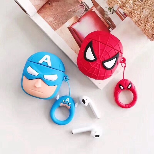 casing airpod 1/2/ pro marvel superhero ironman spiderman venom thor superman