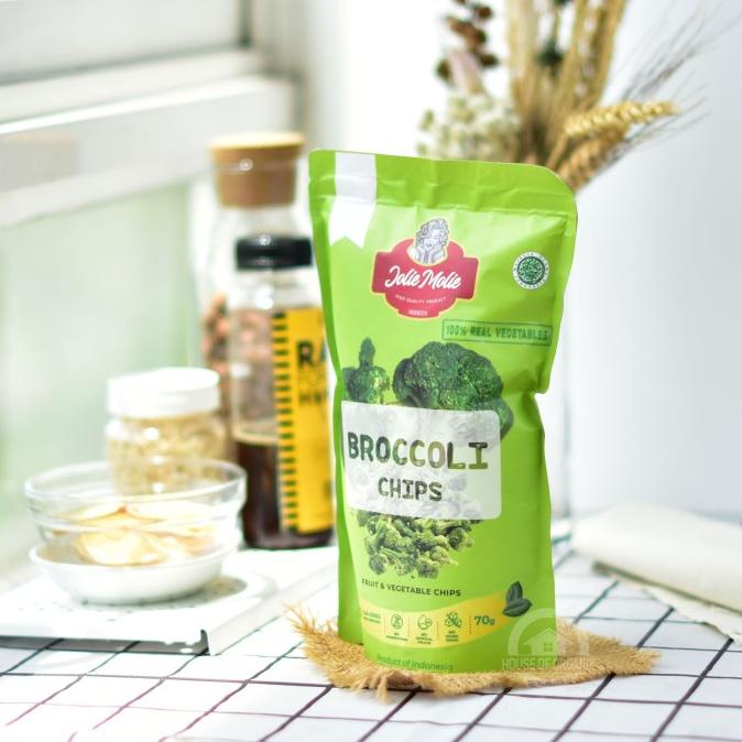 

Jolie Molie Broccoli Chips / Keripik Brokoli 70 Gr