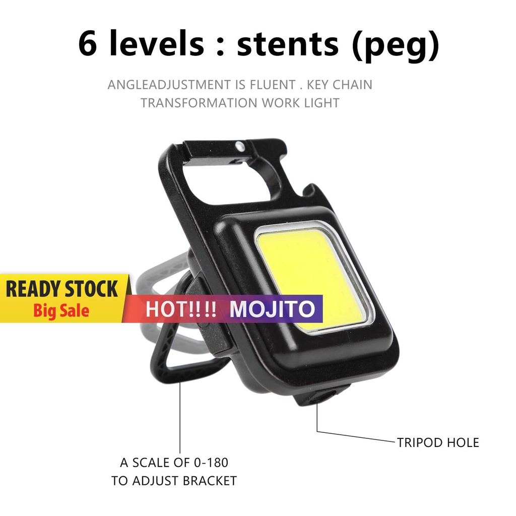 Lampu Sorot LED COB Portable Untuk Outdoor / Camping / Reparasi Mobil