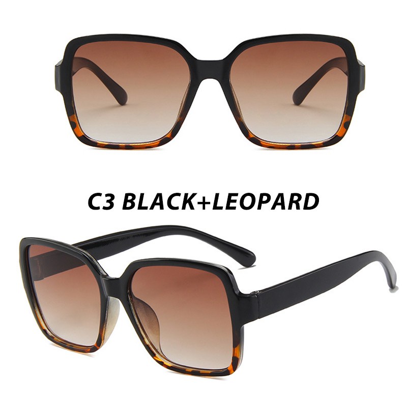 ✅Grosir Jam Senen -  Korean Fashion Style Kacamata Hitam Wanita Oversized Frame Kacamata Hitam Sunglasses