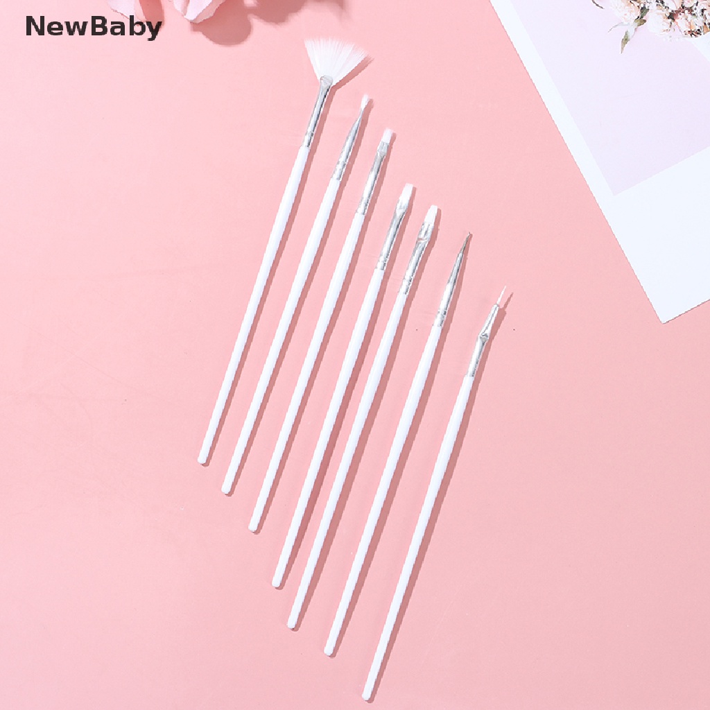 Newbaby 15Pcs / Set Kuas Lukis Kutek Gel UV Untuk Nail Art / Manicure DIY