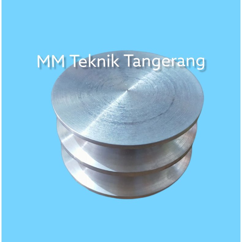 Pully A2 x 3 inch Padat Alumunium Puli Poli Polli Pulley A2 3&quot; A2x3&quot; A2x3 A 2x3&quot; 2x3 Allumunium All Puly Alluminium
