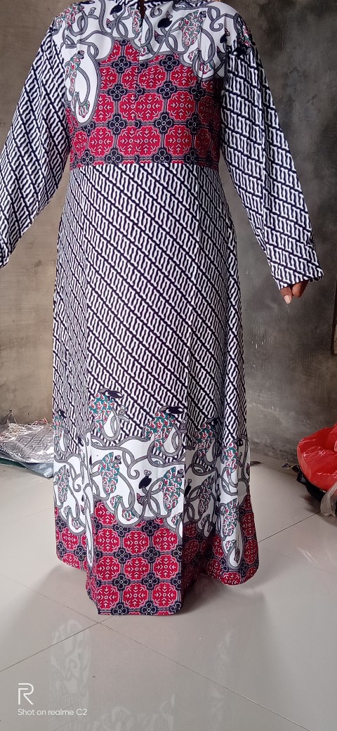 Batik Couple Keluarga Sania Ruffle Ori Ndoro Jowi Dnt Morena