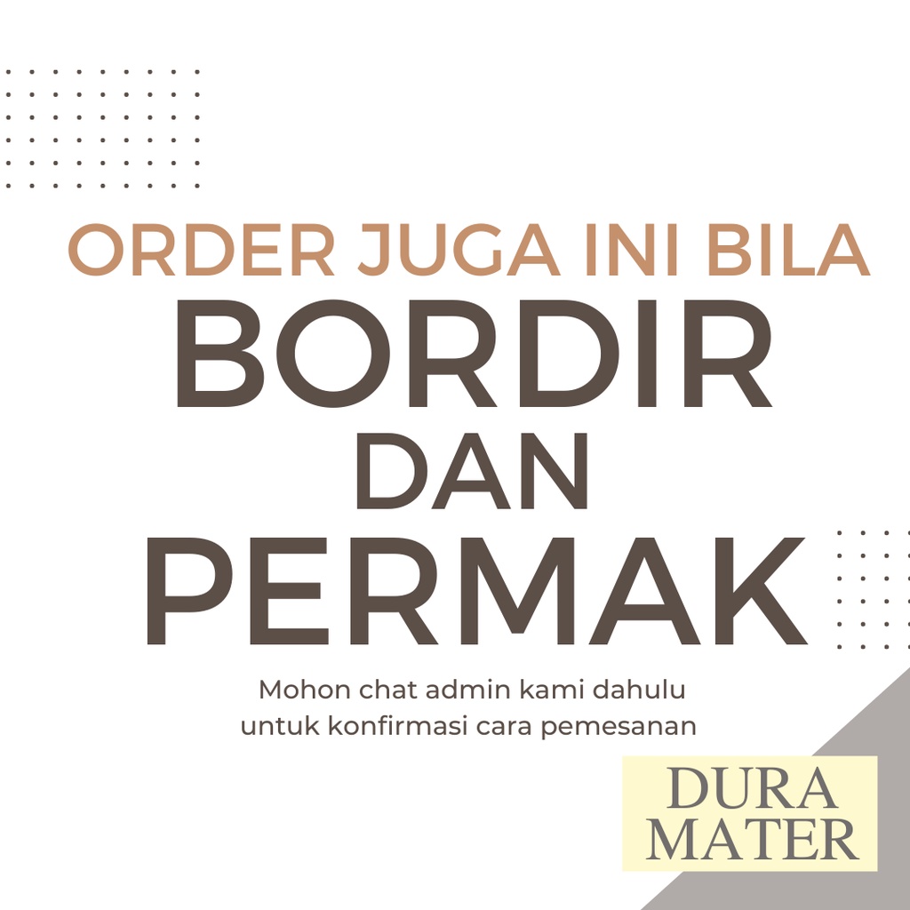 Bordir / Custom / Permak