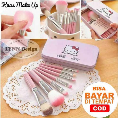 Kuas Make Up 7 in 1 Hello Kitty / Make Up Tools / Make Up Brush_Lynn Design