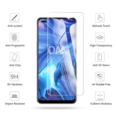 Oppo Reno 4 Tempered Glass Kaca Bening 9H Anti Gores Oppo Reno 4
