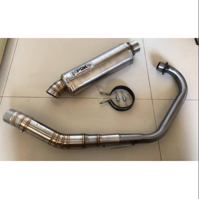 Knalpot dor racing kapsul oval pdk cb gl megapro tiger