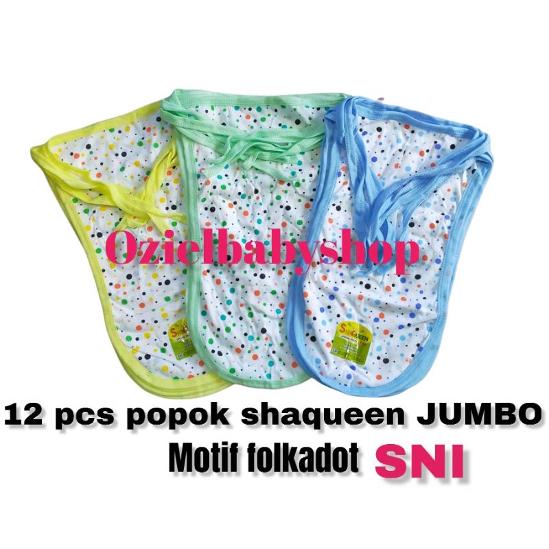 PROMO !!! 12 PCS popok bayi JUMBO merk Shaqueen SNI