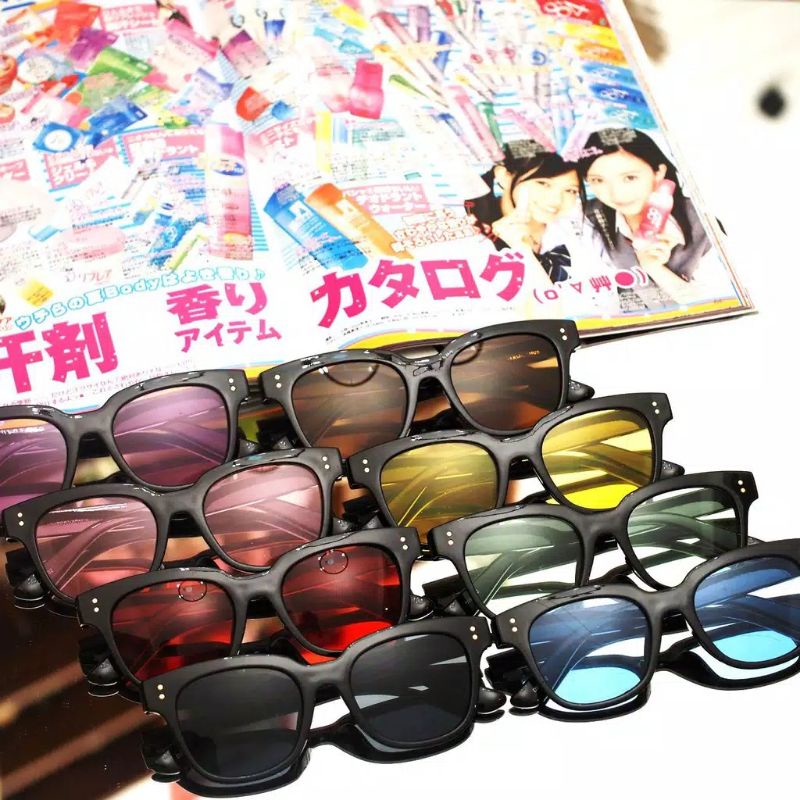 【Bayar di Tempat】Korean Fashion Small Candy Color Kacamata Hitam Wanita/Pria Sunglasses