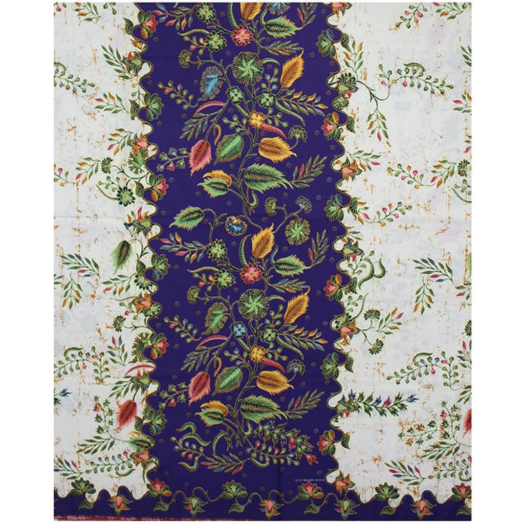 Sarung Batik Wanita Batik Pekalongan dasar Putih Putri Madura-Motif 54 Violet