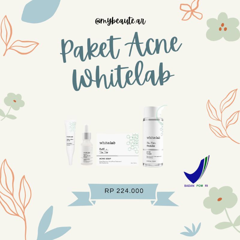 WHITELAB PAKET ACNE TREATMENT