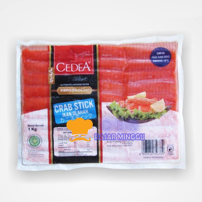 

CEDEA CRAB STICK 1kg 63pcs stik kepiting