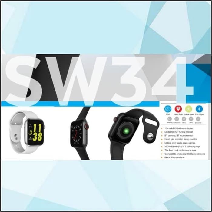 Smart Watch SPC SW34 Jam Tangan Pintar Smartwatch Garansi Resmi