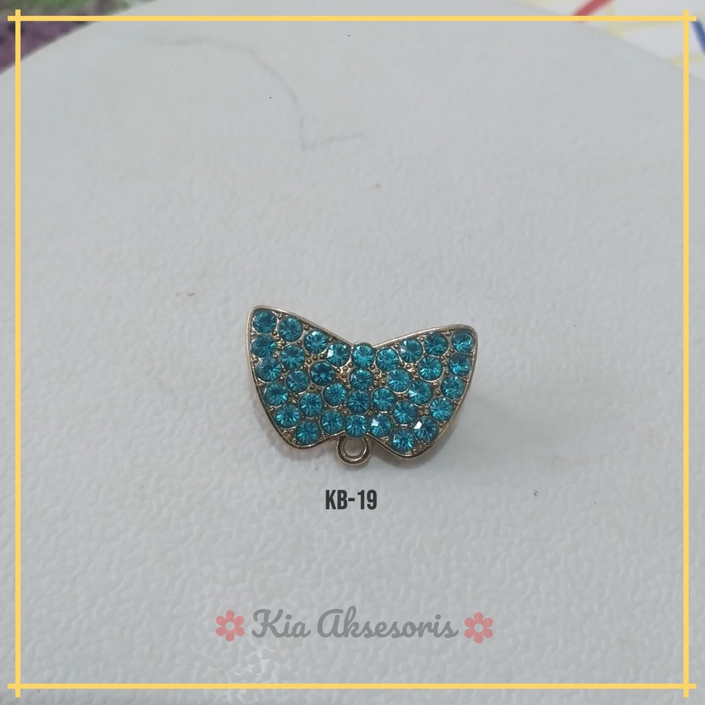 PROMO Kepala Bros Dagu Ring O / Kepala Bros / Bros Dagu Bros Jilbab Bros Hijab Ukuran Besar 2 cm Isi 12 Pcs-BIRU KB-19