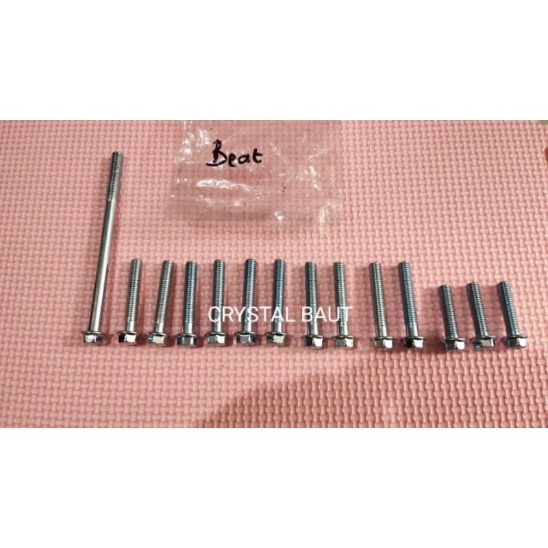 Baut Blok Set CVT Honda Beat Baut 10 Kunci 8