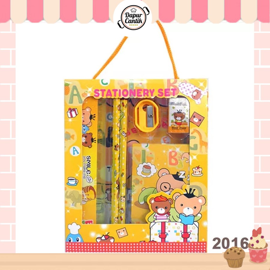 

DapurCantik Paket Alat Tulis 2016 Dengan Buku Stationery Set 6 IN 1 - C21