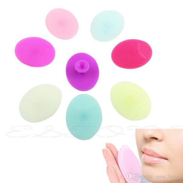 Sikat Pembersih Wajah Silikon Lembut Mini / Pembersih Komedo Jelly Face Pad Brush Facial Silicone