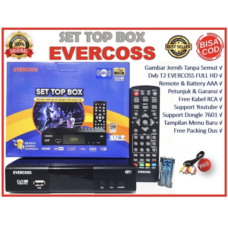 RK Set Top Box Evercoss Stb Evercoss Digital Tv Evercoss Setopbox Evercoss (Body Baru dan Model