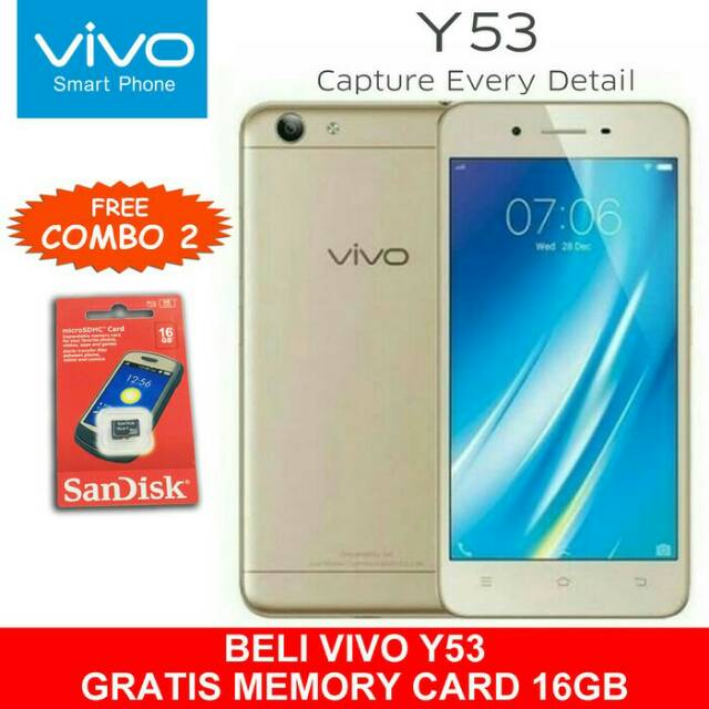 Hp Vivo Y53 Baru Garansi 1tahun Dan Dapatkan Berbagai Hadiahnya Shopee Indonesia