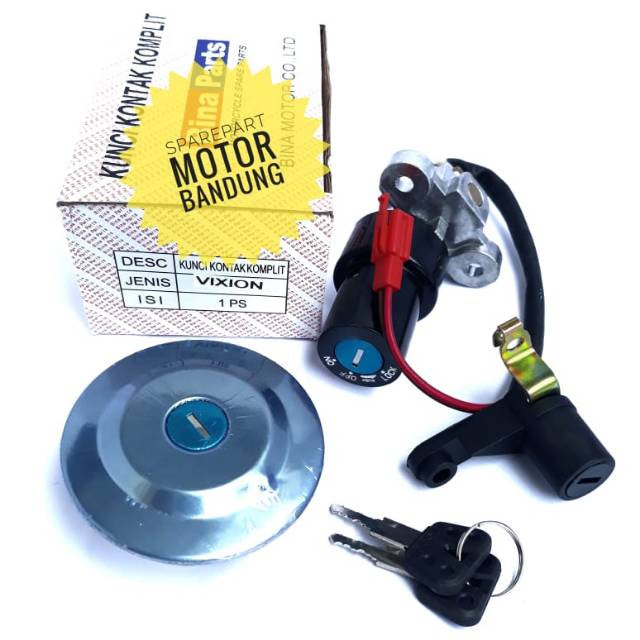 Kunci Kontak Set Vixion - Vixion old - Vixion Lama 2008 - 2012  Komplit Tutup Tangki
