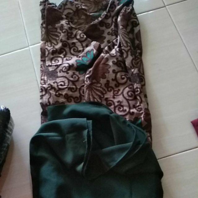Promo Gamis Batik Rampel Meisya Style Wanita Seri Warna Komplit