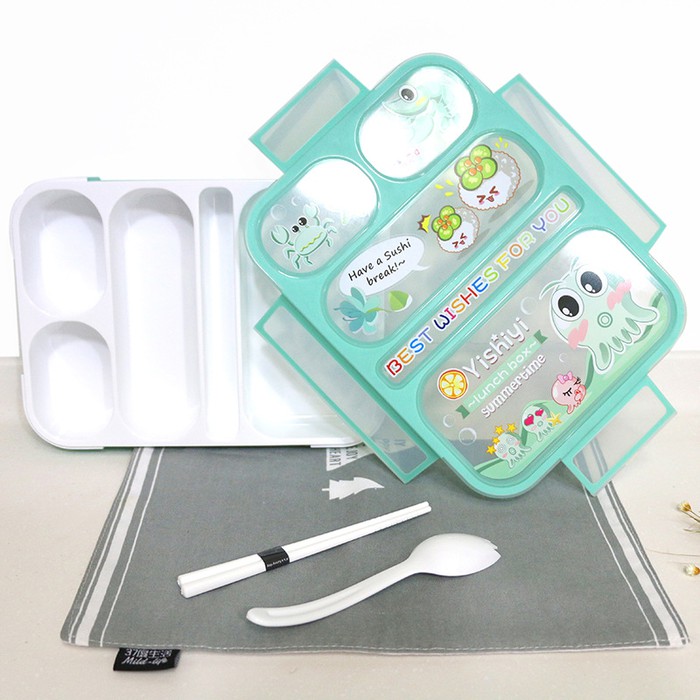 590 lunch box kotak bekal makan yooyee 5 sekat anti bocor tumpah bento