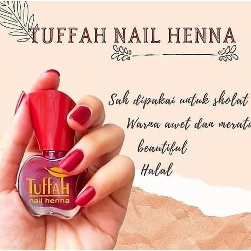 GROSIR 10 PCS TUFFAH NAIL HENNA || TUFFAH NAIL HENNA SAH DI PAKAI UNTUK SHOLAT