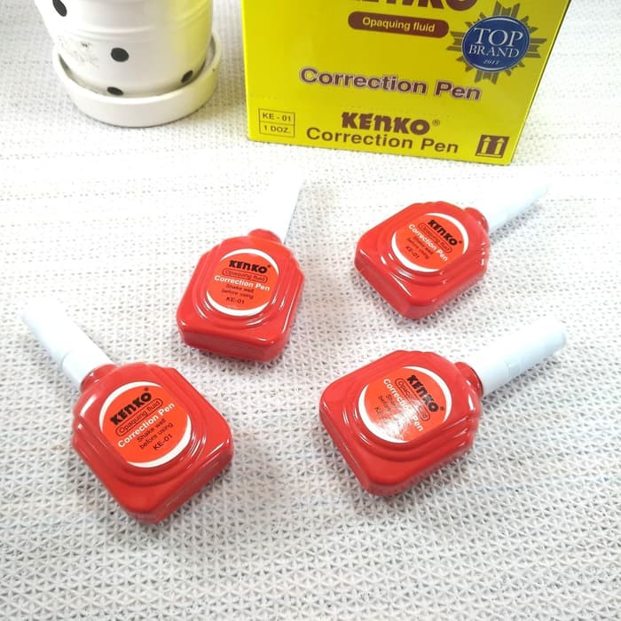 Stip Ex - Correction Pen Kenko Merah - Stip Termurah