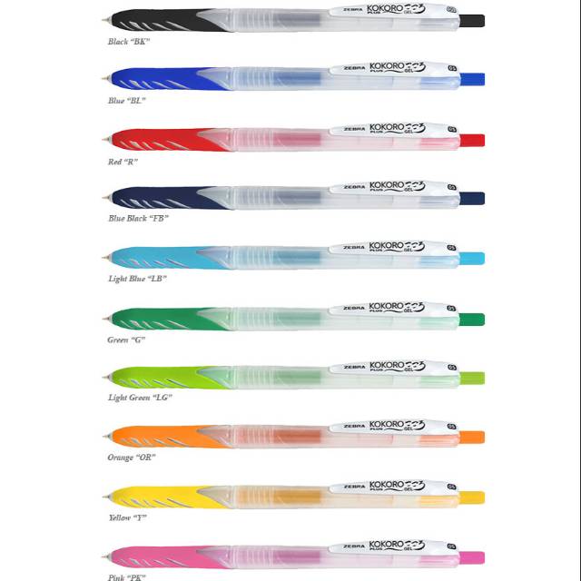 

Pulpen Gel Kokoro Plus Zebra Colours - 0.5 mm