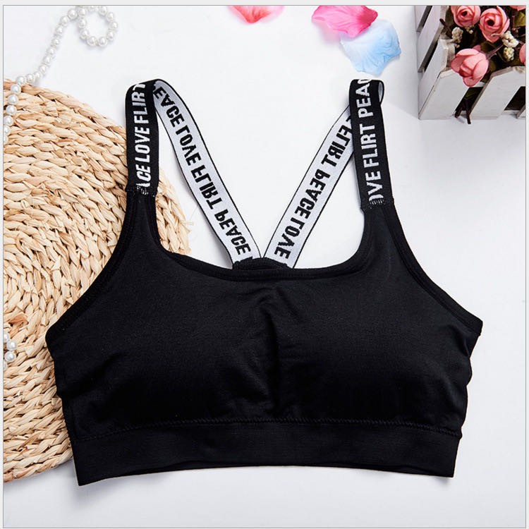 HOHO_HWANG (B-21) BH Sport Bra Push Up Gym Fitness Zumba Jogging BH-B-21 hitam