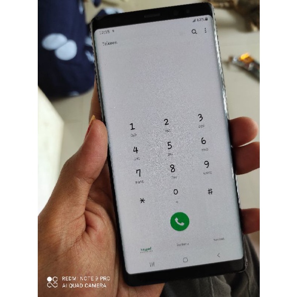 samsung note 8 6/64 minus shadow tipis+bckdor retak, kelengkapan hp dan dus oem