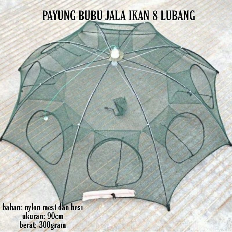 payung bubu jala ikan 8 16 lubang