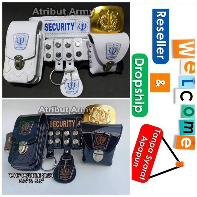 SABUK KOPEL FULL SET &amp; BANGKOL PERLENGKAPAN ATRIBUT IKAT PINGGANG SECURITY SATPAM - KS05