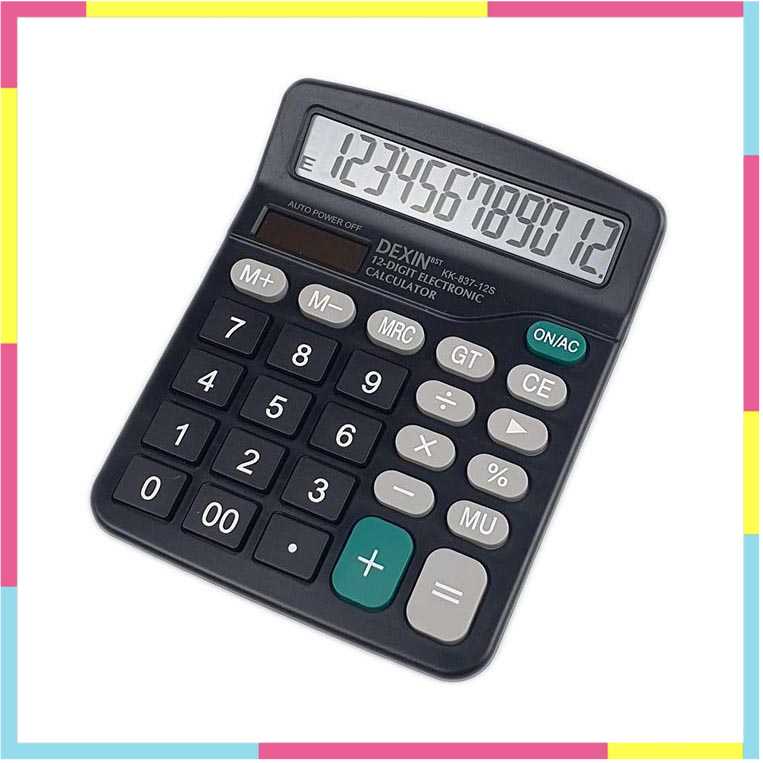 

DEXIN Kalkulator Elektronik 12 Digit - KK-837-12S