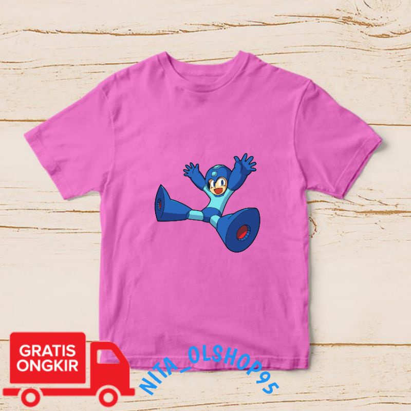 baju anak Megaman Mega man , baju anak kartun