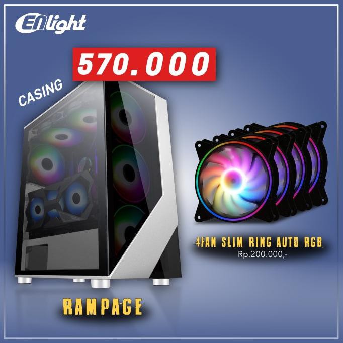 KEKINIAN Casing Enlight Rampage Gaming PC Case