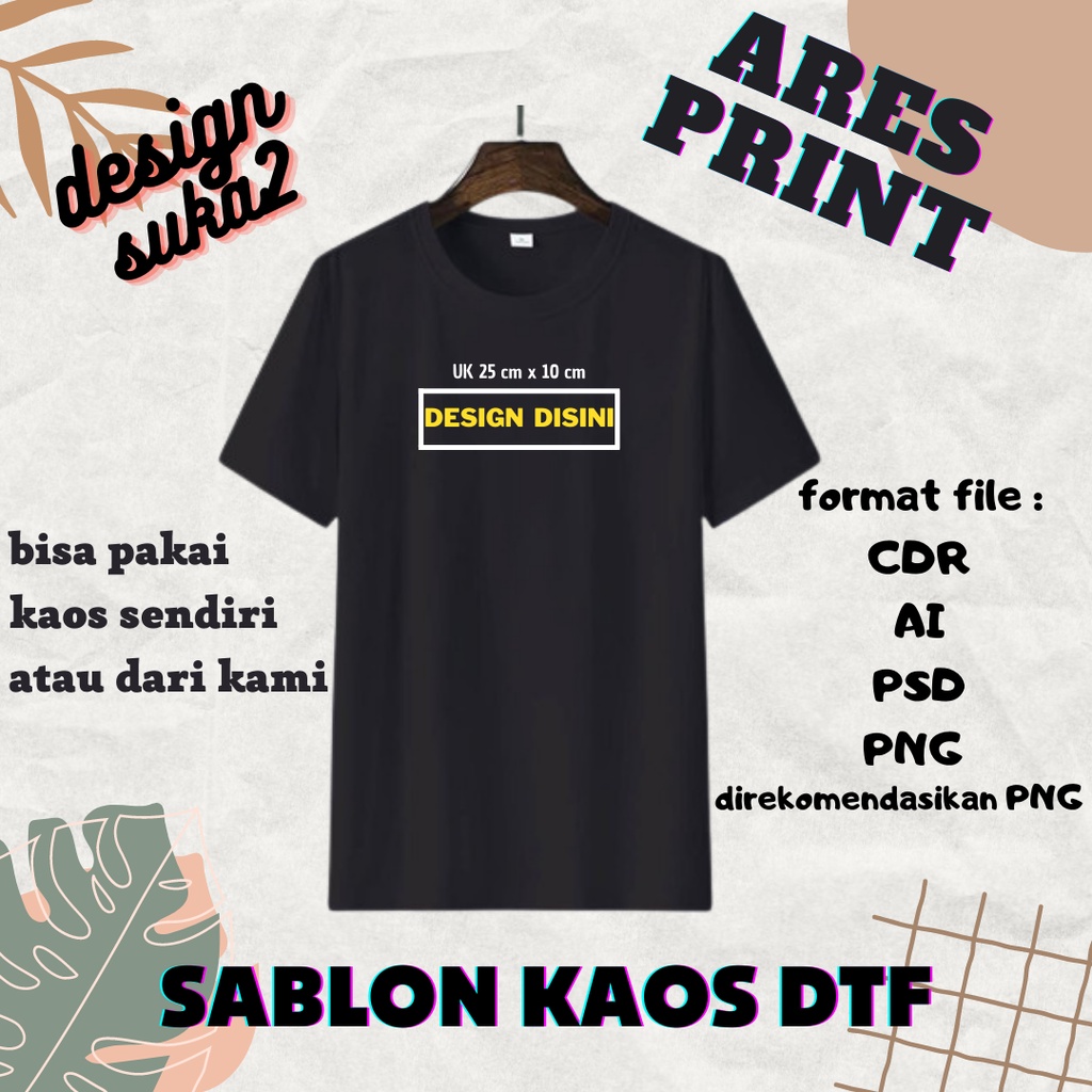 KAOS BAJU CUSTOM SATUAN MURAH DIGITAL ARES PRINT