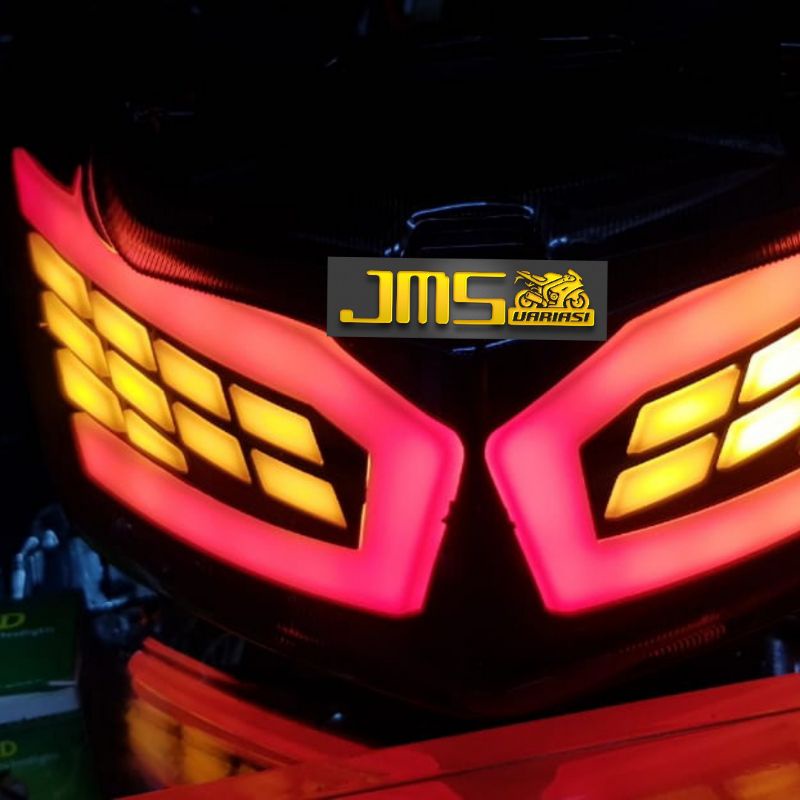 lampu stoplamp led belakang nmax lama/old model Lexus senja biru stop merah sen warna kuning
