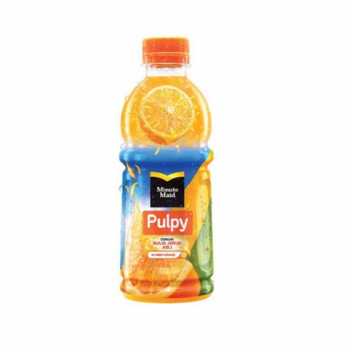 

Minute Maid Pulpy Orange 300 ml Kemasan Botol 300ml jeruk