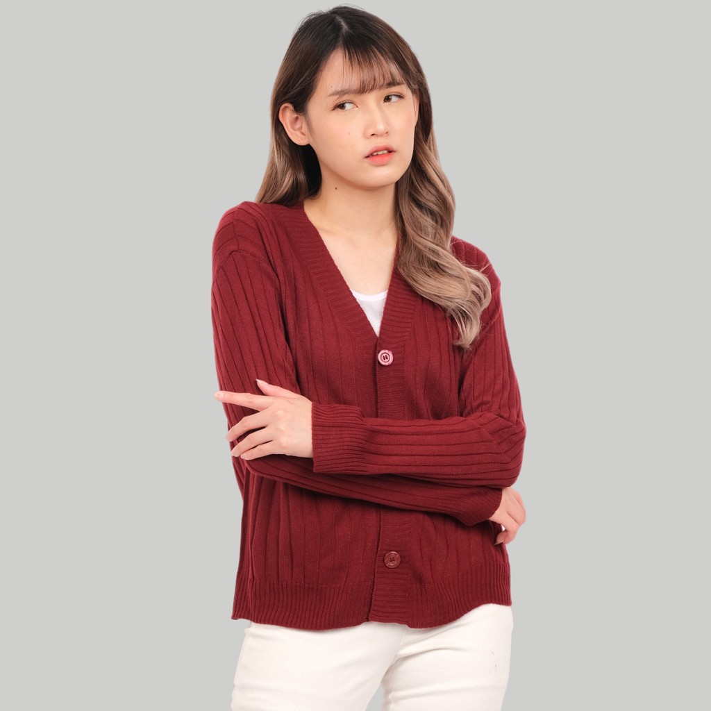 Monellina MELODY Cardigan Rajut Oversize Wanita Lengan Panjang-6