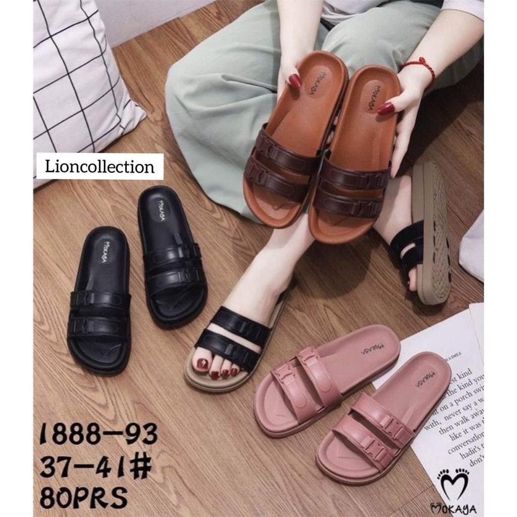 SANDAL JELLY WANITA KARET BAN DUA /Sandal Import JS 1888