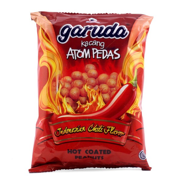 Jual Garuda Kacang Atom Pedas 200g Hot Coated Peanuts Kemasan Besar