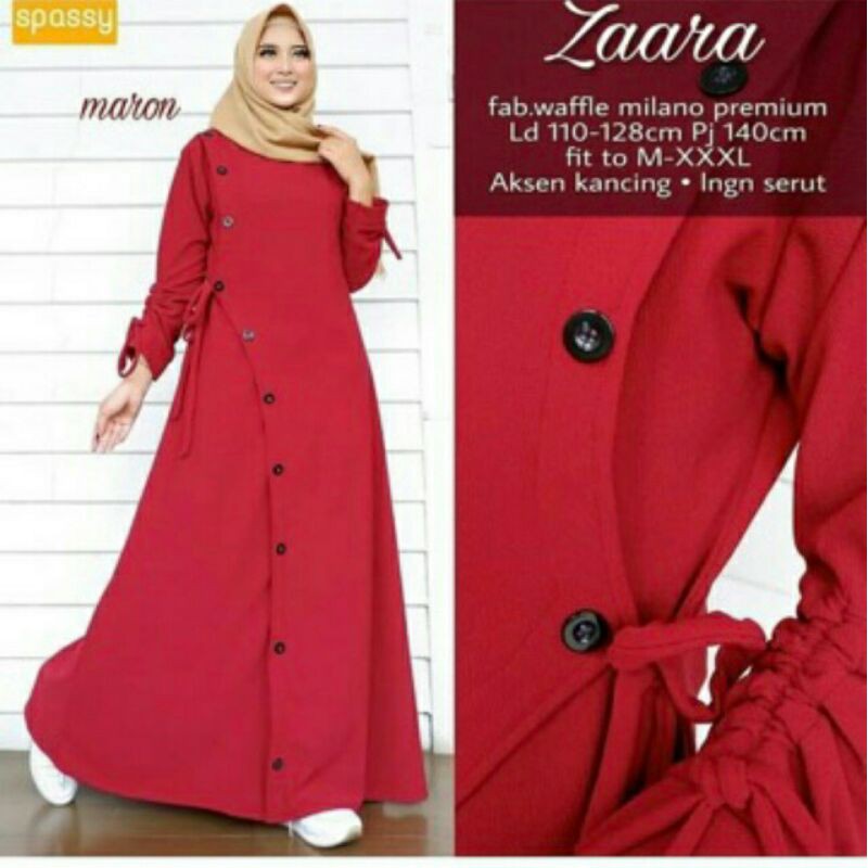 GAMIS DEWASA/ZAARA DRESS MUSLIM/GAMIS ZAARA BALOTELLI