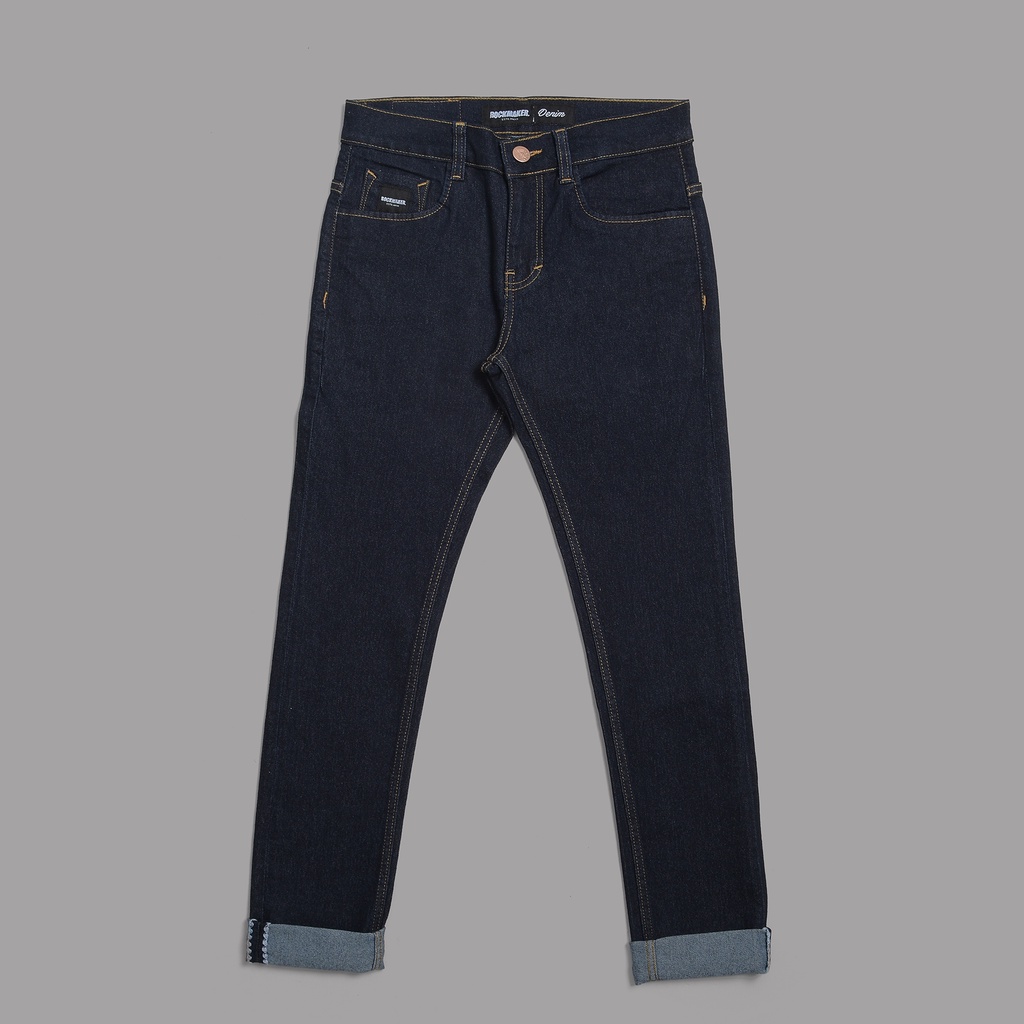 CELANA DENIM SELVEDGE ROCKMAKER DARK INDIGO WHITE