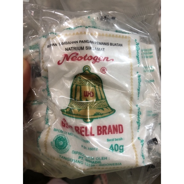 

Sari Gula Lonceng / Natrium Siklamat Gold Bell / Pemanis Buatan 40gr
