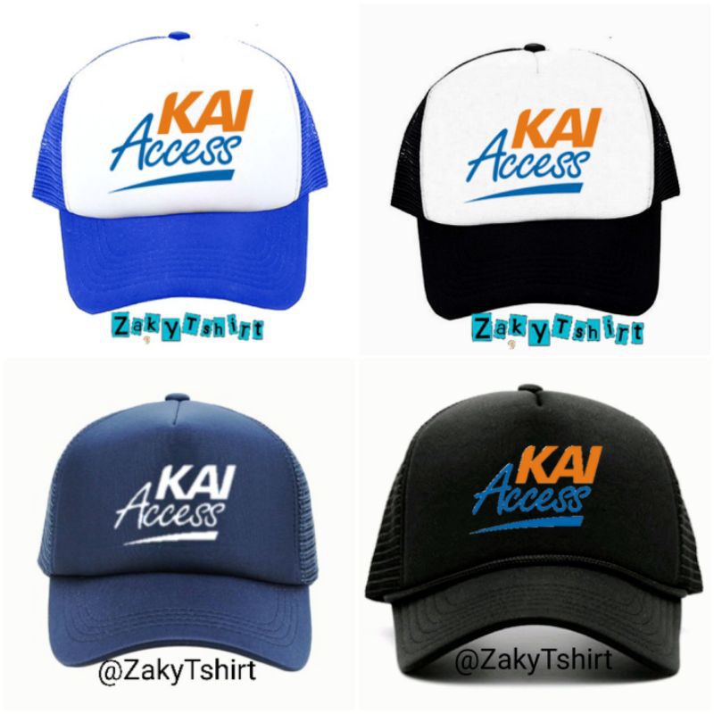 Topi Jaring Truker Logo KAI ACCESS
